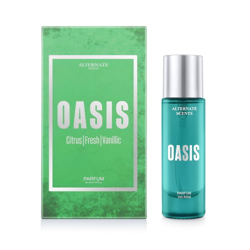 Image of Alternate Scents OASIS for Men | Long Lasting Fresh Vanilla Citrus Perfume for Men | Bergamot, Yuzu, Ginger & Juniper | Vanilla, Tonka Bean, Musk & Akigalawood | Premium Men's Cologne Gift
