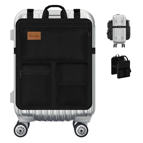 Organiseur de bagage à main 7 poches au design noir épuré pour ordinateur 16"