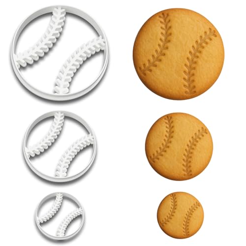 Baseball Cookie Cutter Set (4", 3", 2")
