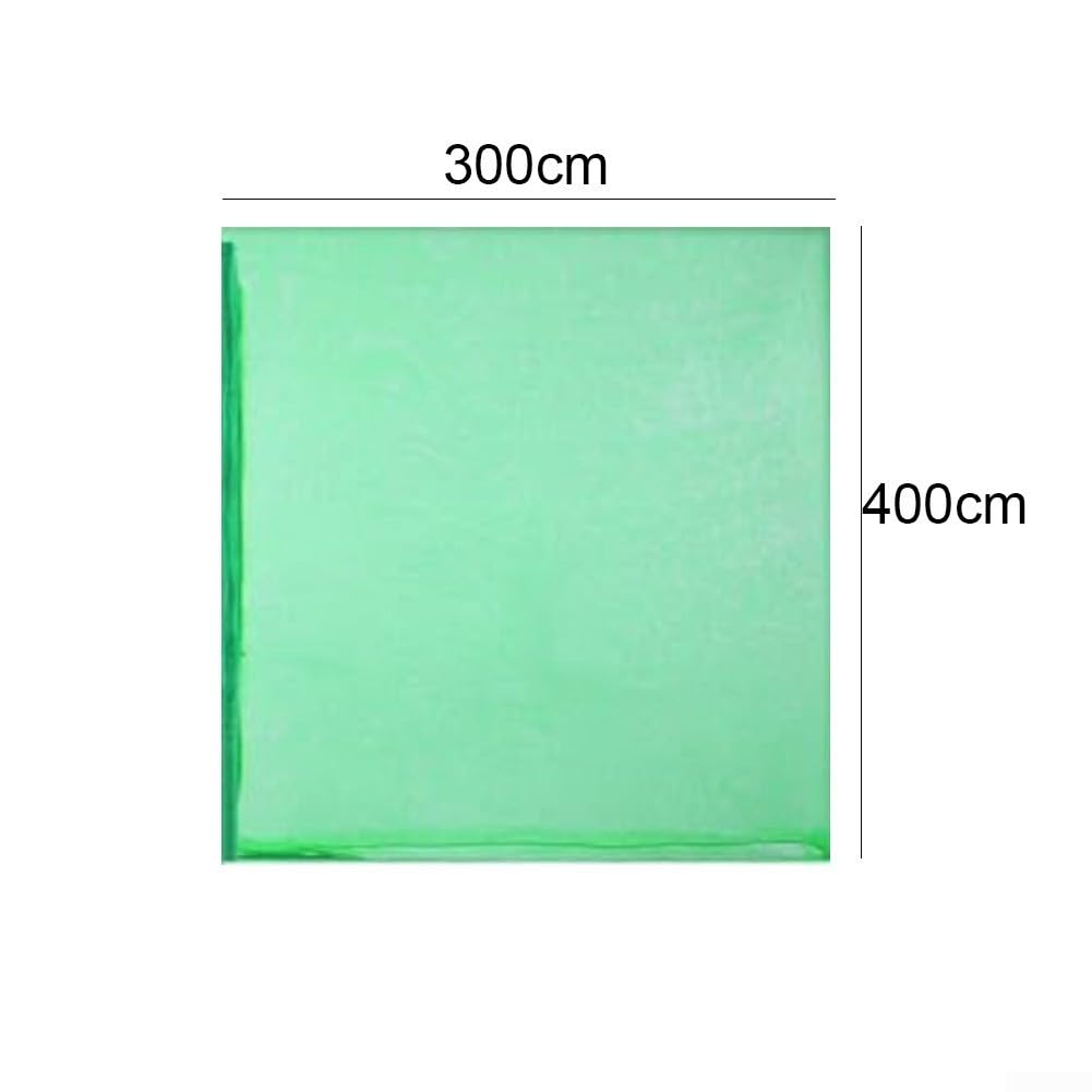 Filet pour arbre fruitier, filet transparent ultra fin en maille verte myrtille avec cordon de serrage à fermeture éclair (3 x 4 m)