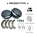 Golf Cart Brake Drums Kit with Brake Shoes & Springs for Club Car, 18 PCS Rear Brake Repair Kit Compatible with 1995-up DS 2004-up Precedent Gas & Electric,Replace 101791101/101823201/101816301