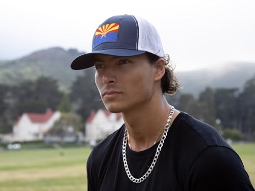 Image of International Tie State Hat for Men and Women, Adjustable Snapback Trucker Baseball Cap with Embroidered Patch
