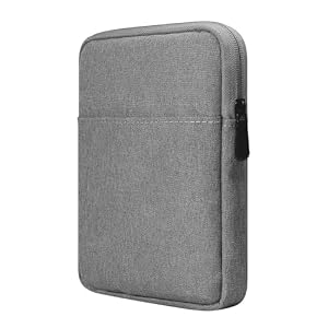 Abenstoc Grau E-Reader Schutzhülle mit Tasche
