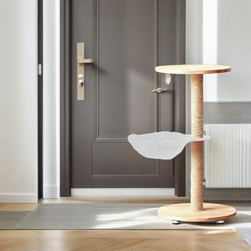 Lit hamac panier suspendu blanc flanelle pour arbre à chat