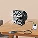 Exhaust Fan Portable Ventilator Camping Tree Houses Sheds Pipe Fan Ventilation Fan for Window Garage Toilets Kitchen Offices, Single Fan