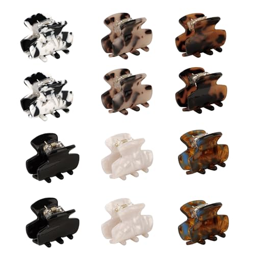 Pinzas pequeñas para el cabello 12 pcs mini clips miniatura 1