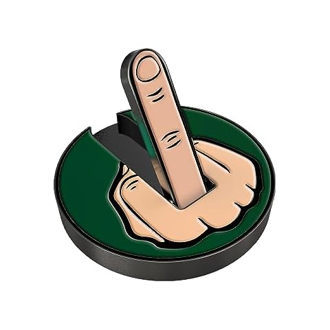 K9King Middle Finger Golf Ball Marker with Magnetic Hat Clip Cover