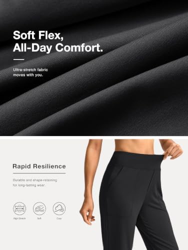 Soothfeel Women's Dress Yoga Pants Work Casual Travel Trouser 28"/30"/32" view 6