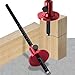 Wheel Marking Gauge, European Aluminum Alloy Scriber Woodworking Mortise Parallel Scribing Tool with Knurled Knob, Metric and Inch Scales