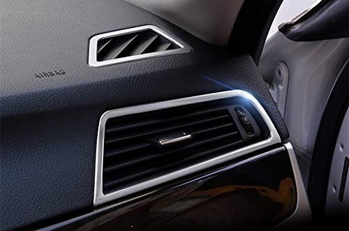 Interior Console Side Air Vent Outlet Trim Cover 2pcs for BMW 5 Series F10 F11 2011-2016