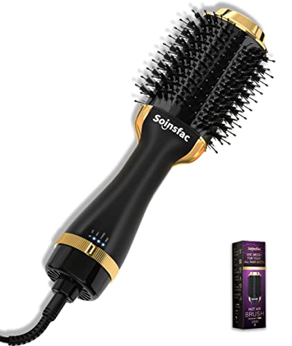 Hair Dryer Brush Blow Dryer Brush in One, 5 in 1 One-Step Hair Dryer & Volumizer , Hot Air Brush with Negative Ionic Hair Styler, Hot Hair Tools Professional Fast for Girl Women