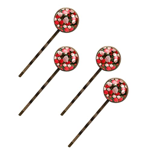 Barrettes à cheveux de prestige camélia lot de 4 pinces fleurs femme raffinées