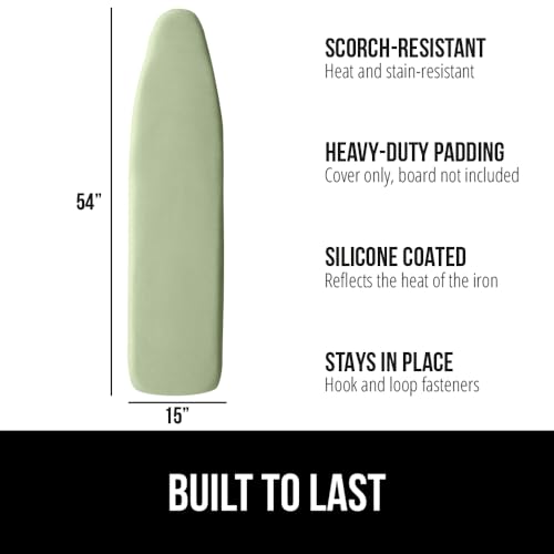 image for GORILLA GRIP The Original Ironing Board Cover and Pad, Silicone Coatin
