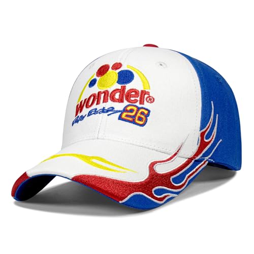 VIYRDOK Talladega Nights Ricky Bobby Hat for Men Women Adult,Halloween Costume Wonder Bread Car Cap