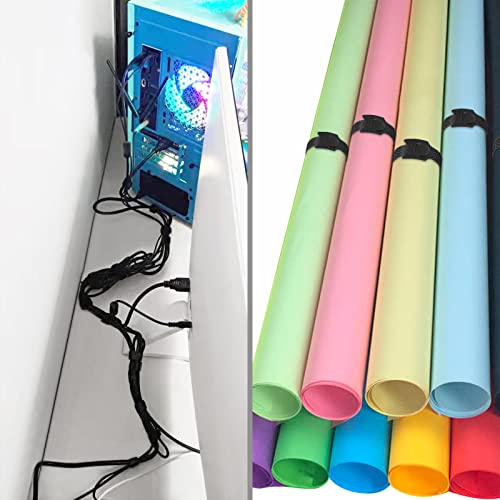 Vaincre 80Pcs Cable Ties Reusable - 6 Inches Wire Ties Adjustable Cord Ties Microfiber Cable Straps Cord Organizer Ties, Hook Loop Cable Management Ties For Organizing Home Office Cables #TOP4