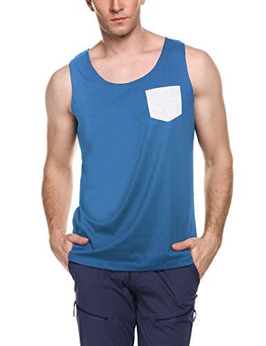 COOFANDY Casual tanktop voor heren, mouwloos shirt met zak, voor sport en training in de sportschool - Image 3