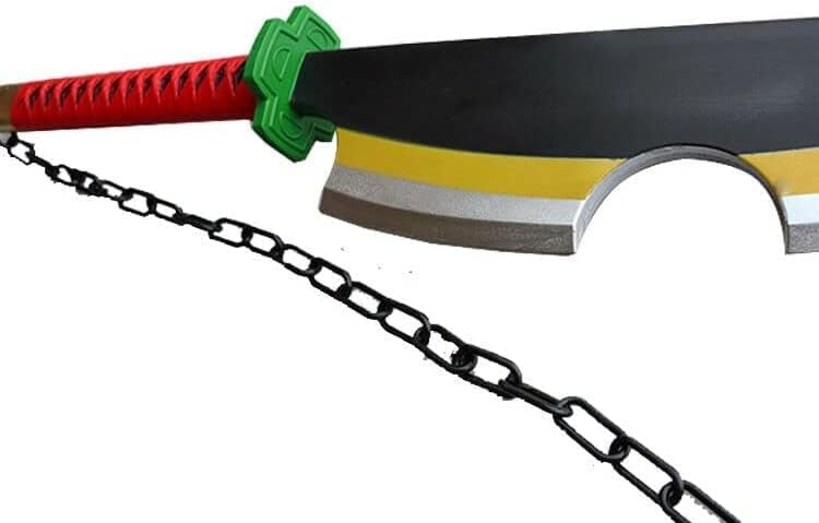 Miniatura 4 de Espada de demonio de 39.5 pulgadas, fantasía, espada samurái, reliquias para cosplay, disfraz de anime Katana, regalo de Navidad