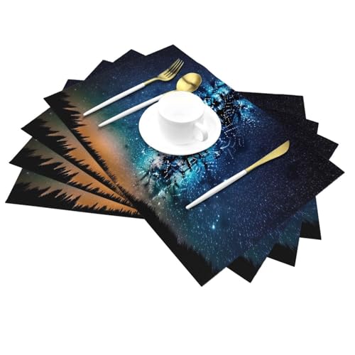 Napperons tissés en PVC 45x30 cm lavables pour table - 5