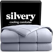 Silvery Silver-Infused Cooling Comforter Award-Winning Self-Cooling Blanket for Hot Sleepers with Self-Cleaning Silvery TechnologyTM for Hygienic, Sweat-Free & Cool Sleep