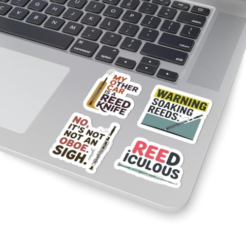 Bassoon Sticker Variety Pack – 4 PCS Funny Woodwind Humor for Bassoonists Double Reed Players - Thumbnail 2