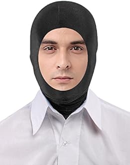 Unisex Spandex Open Face Zentai Hood Mask