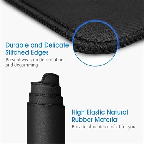 Grand tapis de souris étendu XXL à bords cousus et base antidérapante - 6