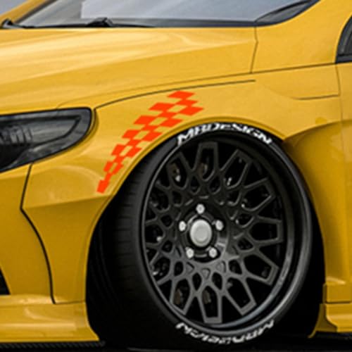 Accessoires de voiture autocollants course protection roues sourcils - 2