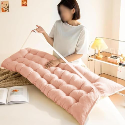 Cojín de cuña de posicionamiento con acabados premium y lazos para sofá rosa 3
