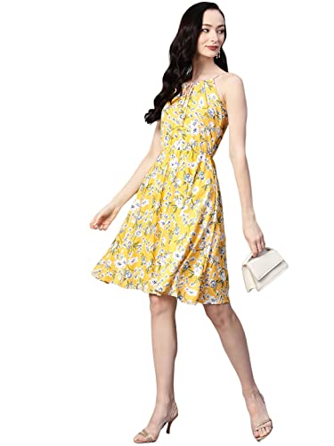 Image of arriva fab Women's Knitted Polyster Printed Dress