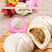 2 Pieces Bun Dumpling Maker Silicone Steamed Stuffed Bun Making Maker Handmade Baozi Makers Cooking Tools for Pastry Pie Steam Bun