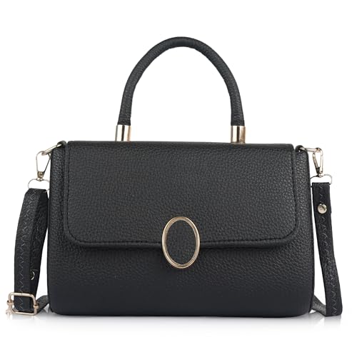 Image of Synthetic Leather Casual Classy Top Handle Handheld Crossbody Travel Side Sling Bag For Women