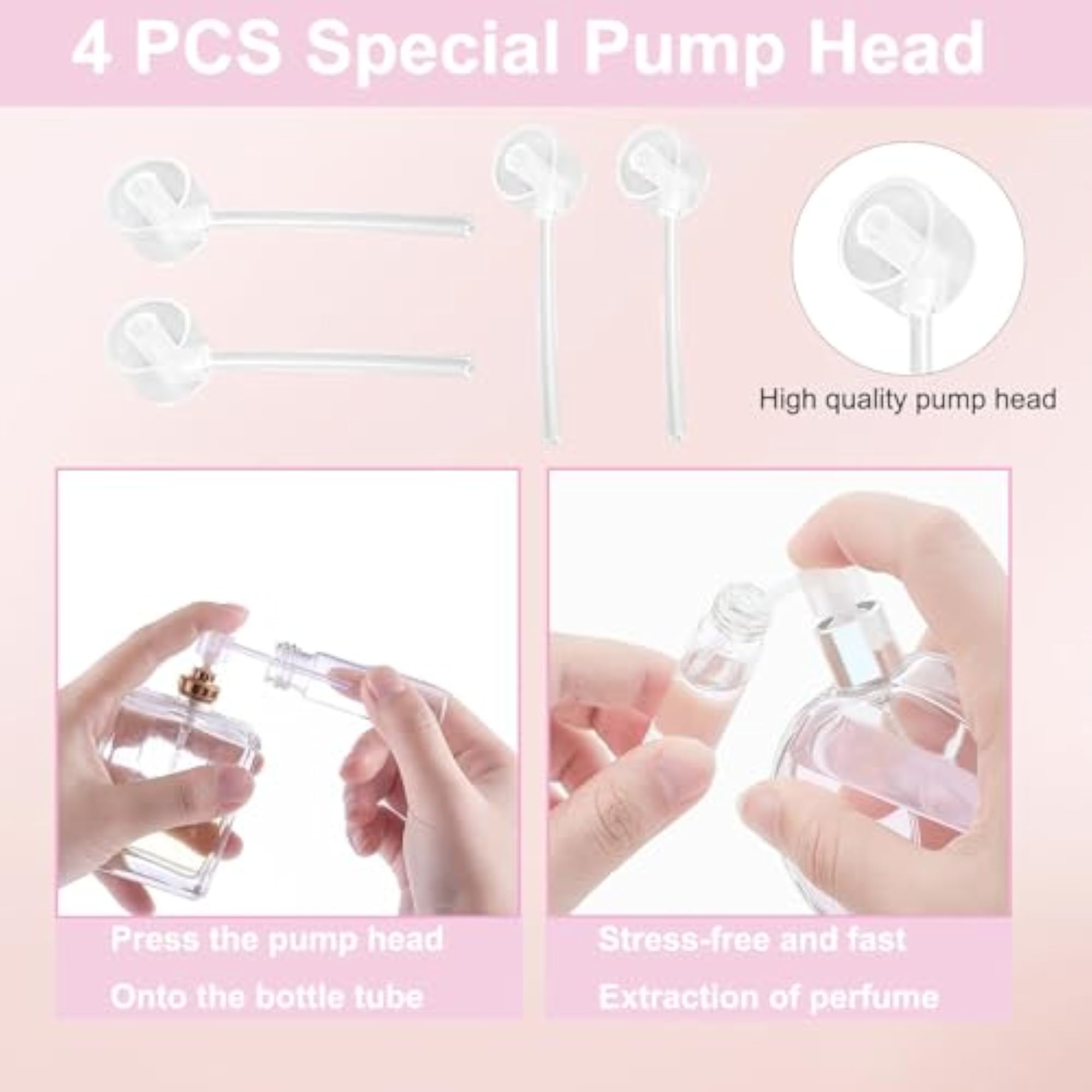 4 Pcs Mini Refillable Perfume Atomiser Bottles, Travel Size
