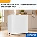 Exquisit Mini Kühlschrank | 40 l Nutzinhalt, Energieeffizienzklasse E, 39 dB Geräusch, manuelle Temperaturregelung, elektromechanisches Thermostat, 2 Türablagen | KB505-V-040E weiss