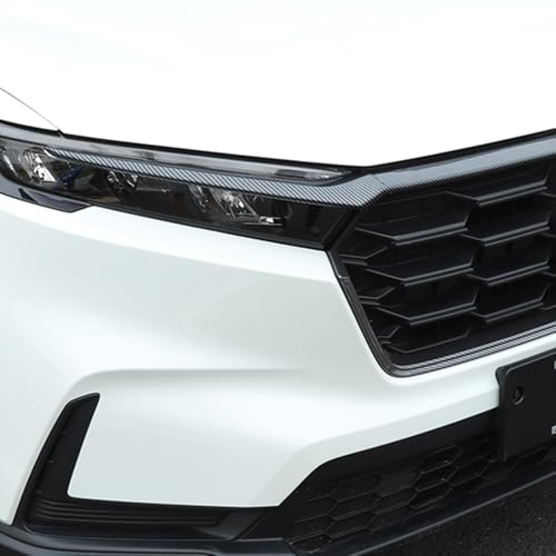 Image of Car Accessories Exterior Front Bumper Engine Lid Grill Grille cover Trim Compatible with Honda CR-V CRV 2023 2024 2025 2026 (Carbon Fiber Style) 3PCS ABS