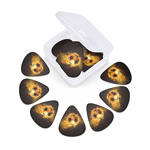 Jeu de 12 médiators de guitare de football de football pour guitare acoustique, guitare électrique, contrebasse, ukulélé - Les Beatles, Paul McCartney, John Lennon, RIngo Starr, George Harrison Jeu de 12 médiators de guitare de football de football pour guitare acoustique, guitare électrique, contrebasse, ukulélé – Image 7