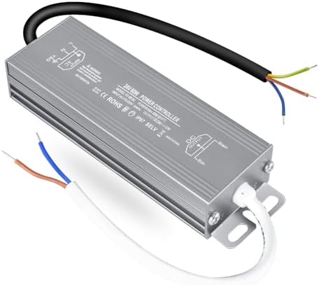 OFFCUP LED Trafo 24V 60W IP67 Wasserdicht Transformator LED Netzteil Treiber AC 250V auf DC 24V Adapter LED Driver Niedervolttrafo Konstantspannung Schaltnetzteil Trafo Nicht Dimmb