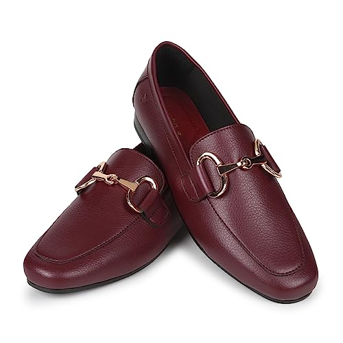 Image of YOHO Bliss Comfortable Slip On Formal Buckle Loafer for Women | Stylish Fashion Moccasins Range | Cushioned Footbed Finish | Flexible and Office Wear Shoe