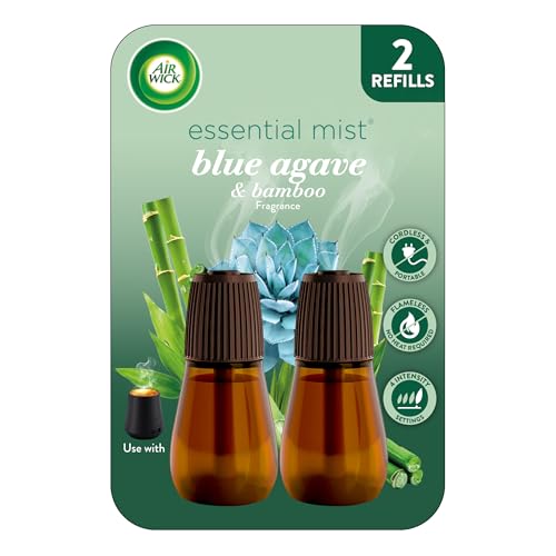 Air Wick Essential Mist Diffuser Oil Refill, Blue Agave & Bamboo, 2ct - image 1