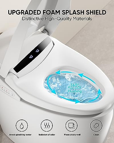 Loupusuo TOOLS-499 Smart Toilet, Tankless Toilet With Warm Water Sprayer And Dryer, Foot Sensor Operation, Heated Bidet Seat thumb #8