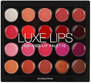 BYS Luxe Lip Palette 20 Lip Colors - wear alone or mix your