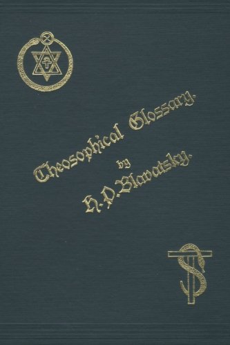 Theosophical Glossary by H P Blavatsky (1892-01... B01N3YQ3FL Book Cover