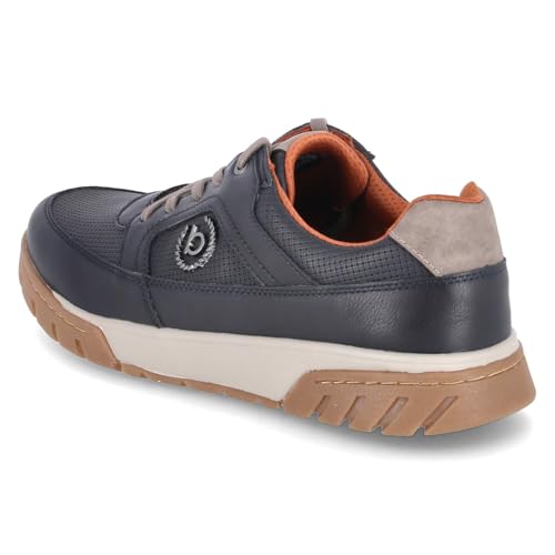 Zapatos Bugatti con cordones para hombre, sofisticación en azul, 45 EU 4