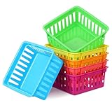 Conception polyvalente : ces petits paniers utilitaires sont parfaits pour ranger divers articles de papeterie sur votre bureau, rendant ainsi vos études et votre travail plus organisés. ils peuvent également servir de boîtes de rangement en plastique pour la classe ou de contenants pour fournitures scolaires