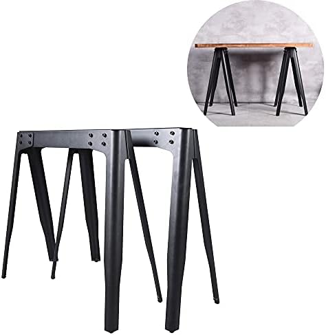 FUBIRUO Industrial A-Shaped Table Leg Bracket Black Computer Table Leg Coffee Table Legs Kitchen Dining Table Bar Desk Leg Cast Iron High Temperature Paint Rust Proof (28''H x29.5''W) 2 PCS