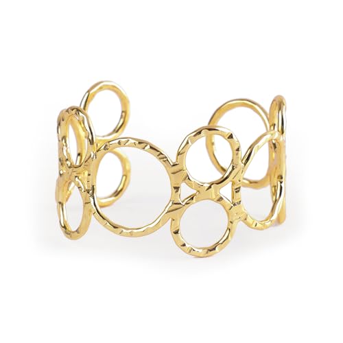Image of Rubans Cuff Bracelet Stylish Statement Western Jewellery Gift for Women & Girls