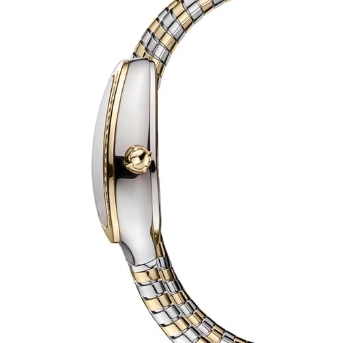 Image of Carlton London Women Charmer Analog Watch, Snake Design Bracelet, Stainless Steel Strap, Quartz Movement, 30M Water Resistant