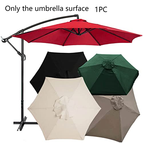 Moresec 8.8Ft Patio Umbrella Replacement Canopy Market Umbrella Top Outdoor Umbrella Canopy With 6 Ribs Uv Protection Waterproof For Garden, Backyard, Pool #TOP3