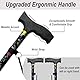 BeGrit Gehstock Damen Faltbar Gehstock Elegant Geschenke Klappbar Aluminium Einstellbar Spazierstock Verstellbarer Gehstöcke für Mother Damen Geburtstag Thanksgiving (Schwarz + Geschenkbox)