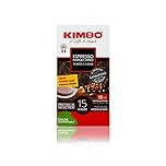 Kimbo, Espresso Napoletano, 120 Cialde Caffè Compostabili ESE, Miscela Forte e Corposa, Intensità 10/13, Tostatura Medio-Scura, 8 Pack da 15 Cialde