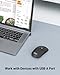 acer Computer Mouse Wireless, 2.4G Slim USB Wireless Mice with USB Receiver, 800/1200/1600 Adjustable DPI Optical Laptop Mouse with 4 Buttons, Portable for Laptop, Desktop, PC